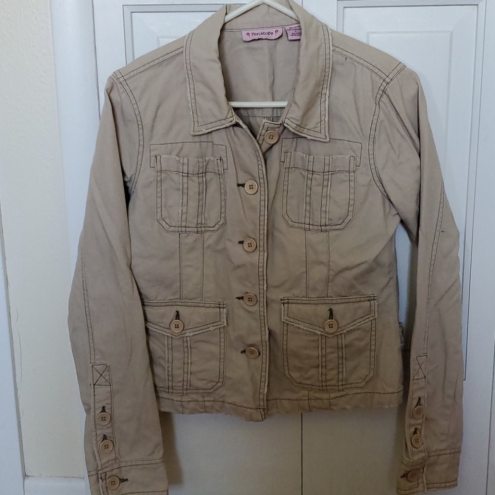 Khaki Button Up Jacket
